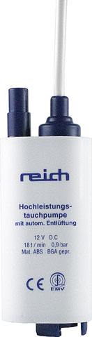 Product Image for Dränkbar pump Reich 18 l / min 0,9 bar 2,5 - 3,0 A specialversion för
