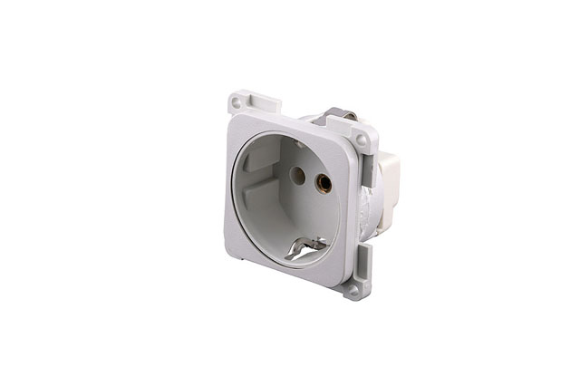 Product Image for Schuko-uttag dubbel, ljusgrå 1 st. SB