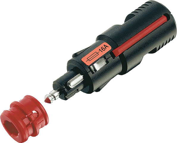 Product Image for Universalplugg 16 A med sikring, skrudd strekkavlastning