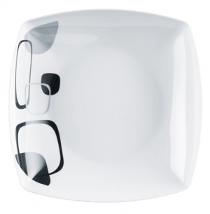 Product Image for Dyp tallerken 23x23cm, Enigma, Brunner