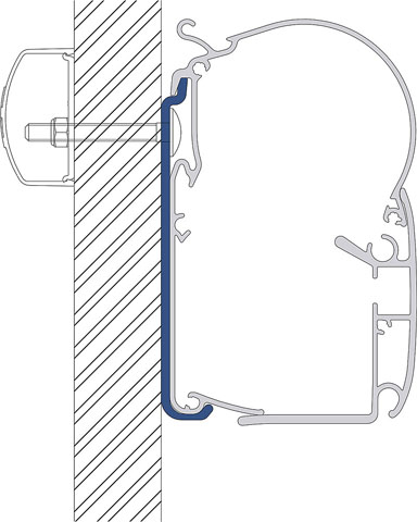 Product Image for Lågadapter 5 delar till väggmarkis Dometic PerfectWall 1000 1500 75cm