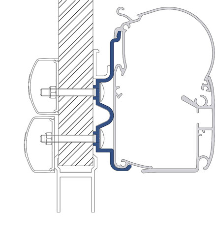 Product Image for Adapter till väggmarkis Dometic PerfectWall 1000 1500 300 cm Hymer Ca