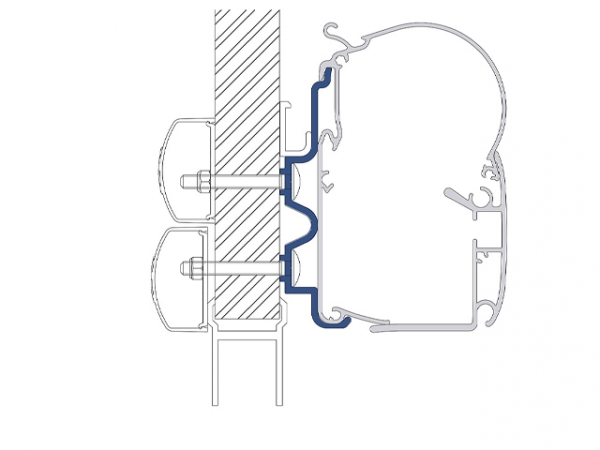 Product Image for Adapterkit 4 delar till väggmarkis Dometic PerfectWall 1000 1500 Hyme
