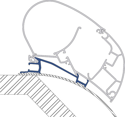 Product Image for Adapterkit 3 delar till takmarkis Dometic PerfectWall 2000 2500 Laika