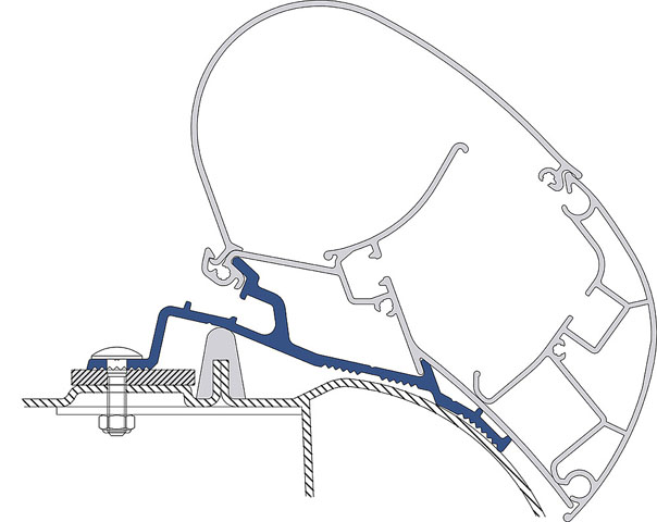 Product Image for Adapter Renault Master, -2011 PR 2000/2500 3,0 m