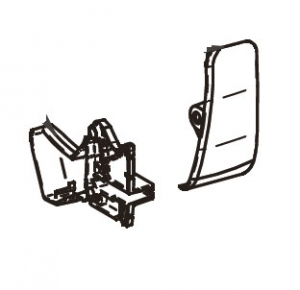 Product Image for LH+RH LEAD RAIL ENDPL.8000 silver Nr 20