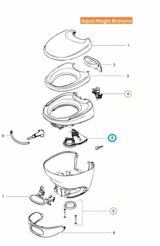 Product Image for Skyvforsegling for toalett Aqua Magic Bravura