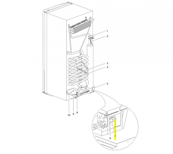 Product Image for Elektrod til kjøleskap