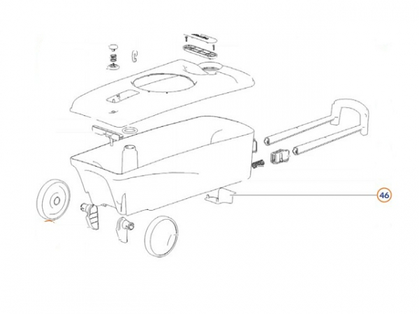 Product Image for Plastklämma Kasettank C400 C500