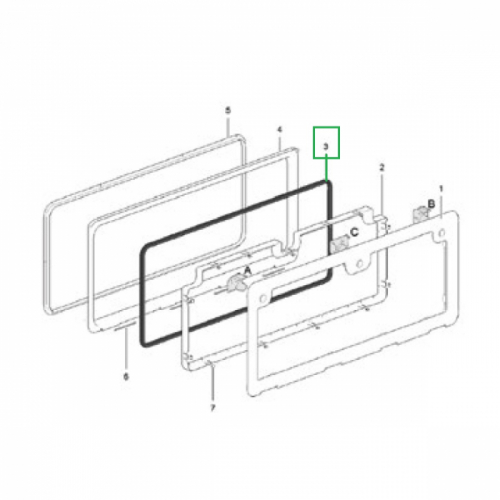 Product Image for Tetningslist Serviceluke VI (6) Thetford