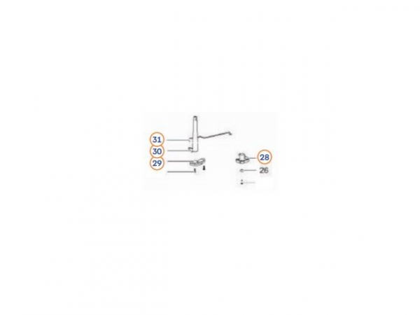 Product Image for Skaft för toalett C402C/X, C403L, C502C/X, Thetford