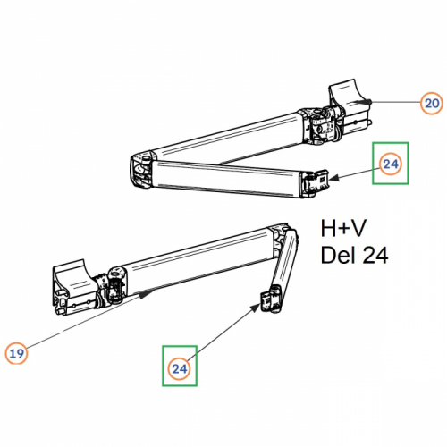 Product Image for LH+RH CONN LEAD RAIL 5003 Nr 24