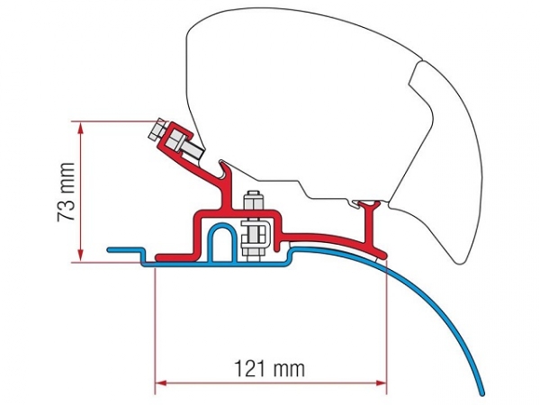 Product Image for Markisadapter F65/F80, Kit Ducato/Boxer -2006