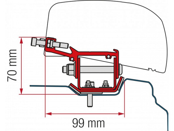 Product Image for Adapter kit F40VAN Renault Traffic L2 2014-
