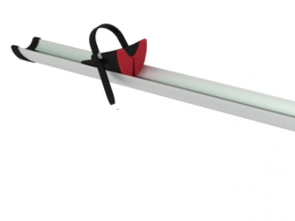Product Image for Rail Premium Anodiserad 128cm. Svarta beslag.