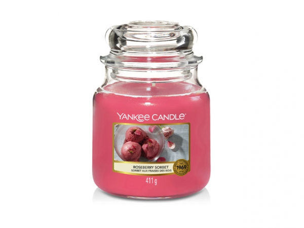 Product Image for Doftljus Yankee Candle Classic Medium - Roseberry Sorbet
