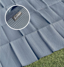 Markismatte fra 300 til 600 cm bredde, D250 cm grå Inaca