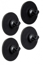 Magnetkrok Pins Flex svart 4-pack