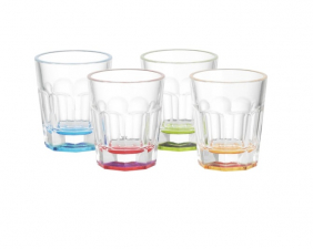 Shotglass fire farger 4 stk