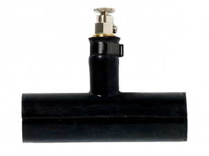 Gummiforbindelse med lufteskrue