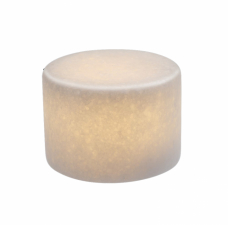 Bordlys ekte marmor hvit 6 cm