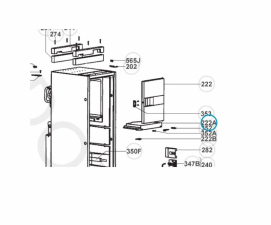 Bunn i frysedel Dometic