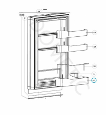 Hylle for kjøleskap Dometic