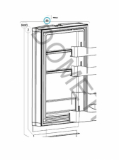 Dør  komplett RM 7290 Dometic