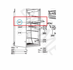 Dryppbrett kjøleskap Dometic