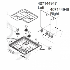 Glasslokk høyre RAL9005 CE09-DF/HY