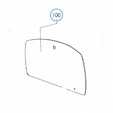 Glasskydd Svart Dometic