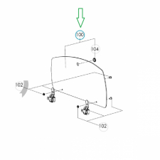 Glasslokk HBH2008RI mfl, Dometic