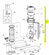 Luftventil med motor till Dometic Pentryfläktar