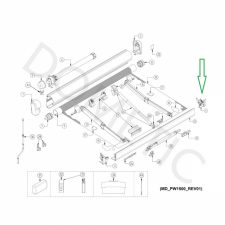 Endestykke høyre grå Dometic PW1500 mfl