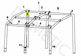 Luftetube reservedel Air Pro 330S,M, DA Dometic