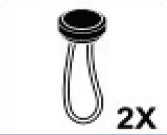 Anslutning för panel Thule omnistore G2 - 2 långa spännen