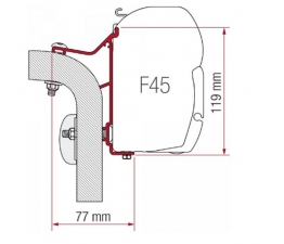 Markisadapter Fiamma Hymer Van/B2  400cm