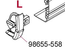 LEFT LEAD BAR END CAP F45 S TITAN.