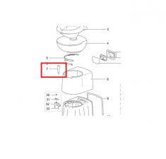 Handtag för C250/C260,Vit Thetford