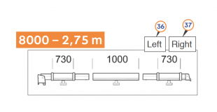 Tilkoblingsprofil venstre del 36