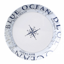 Frokosttallerken Belfiore 20 Ø hvit/blå, Brunner