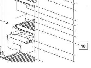 Hylla B340xD241mm, Thetford
