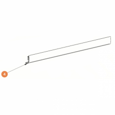 Frontprofil 450 cm hvit til markise 5200
