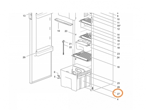 Grønnsaksskuff til kjøleskap N3142