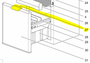 Fryserhåndtak Thetford N4141
