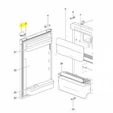 Kjøleskapslås med hållare N4090, 4100, 4108, 4145, 4170 Thetford