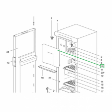 Frysedør Thetfrod N3141/4141, N3142/4142 (ikke hengslet)