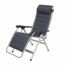 Hvilestol Deluxe polstret grå Crespo