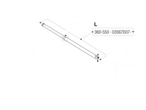 Spennstang CS Zip XL Venstre 360-550 cm