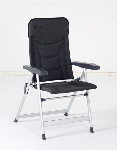 Campingstol Loke lav rygg mørkegrå Isabella